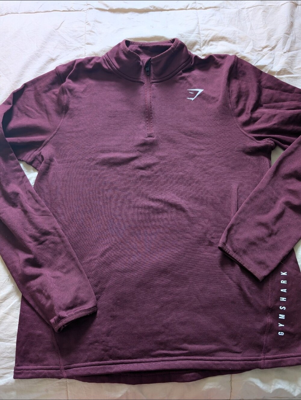 Gymshark Burgundy Half-Zip Pullover